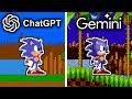 ChatGPT vs Gemini Make Sonic the Hedgehog From Scratch