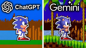 ChatGPT vs Gemini Make Sonic the Hedgehog From Scratch
