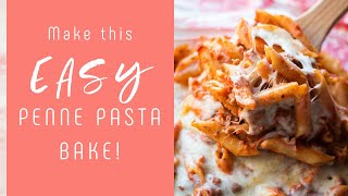 Penne Pasta Casserole - Easy Baked Pasta Recipe!