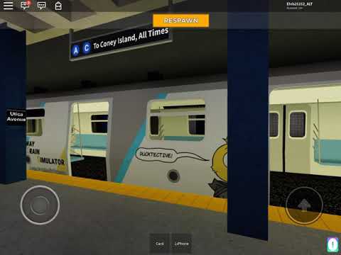 Roblox Subway Train Simulator R160 Departing At Utica Avenue Youtube - r160 train roblox