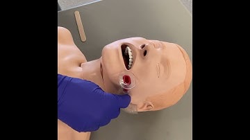 MHE Inserting an Oral Airway (OPA) using a 90 degree rotation.