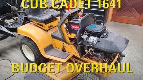 Part one of an overhaul on the B&S 16HP Vanguard Cub Cadet 1641