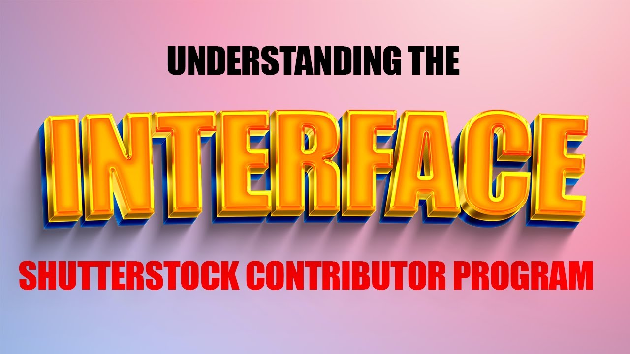 Shutterstock Contributor Dashboard || Understanding the Interface Step ...