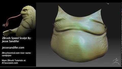 ZBrush Speed sculpt "Frog Man" Part 4 - ZBrush Tutorials ZClassroom.com