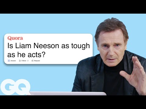 Video Liam Neeson Replies to Fans on the Internet | Actually Me | GQ