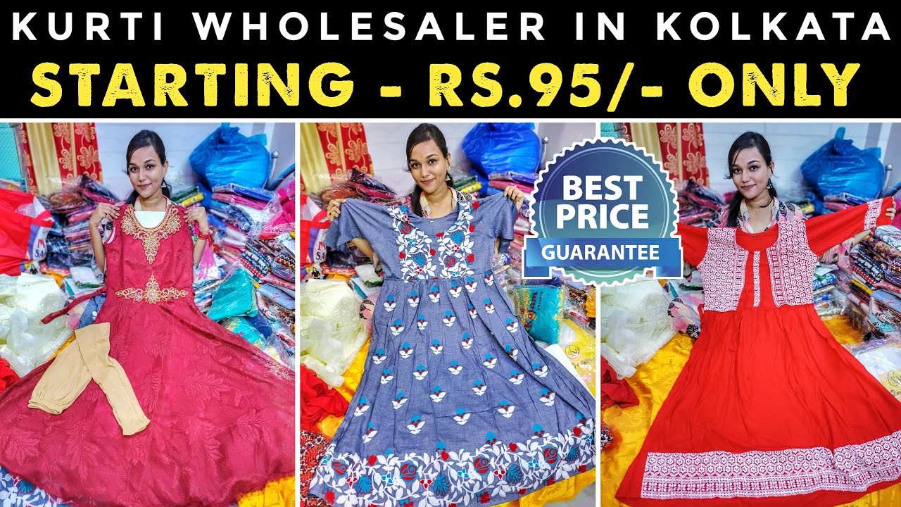 Kolkata Kurtis, Jaipuri Kurtis & Designer Kurtis at Wholesale Price