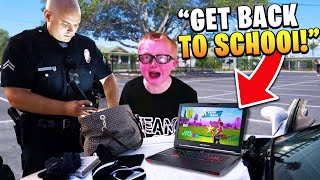 Kid gets arrested after playing fortnite in school.. (EXPELLED!)