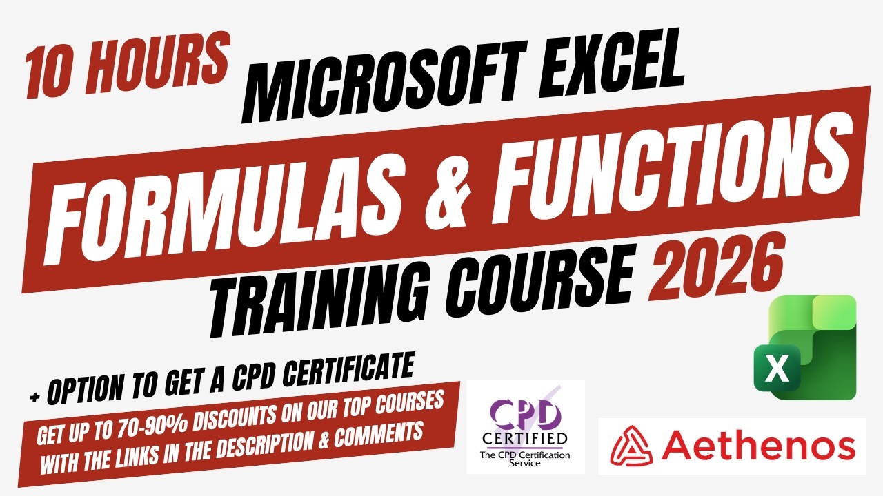 Free 10 Hour Excel Formulas and Functions Course 2026 - YouTube