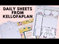 PLAN WITH ME | KELLOFAPLAN DAILY SHEETS &amp; DAILY FLORALS STICKER BOOK | THE HAPPY PLANNER