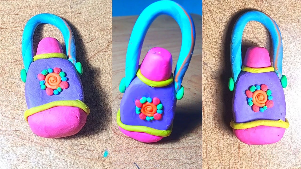 How to make clay Water Bottle/Making clay Water bottle/Polymer Clay se