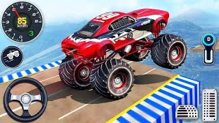 Mega Ramp Impossible Monster Car Racing 3D - Extreme Car Stunt - Android Gameplay. screenshot 1