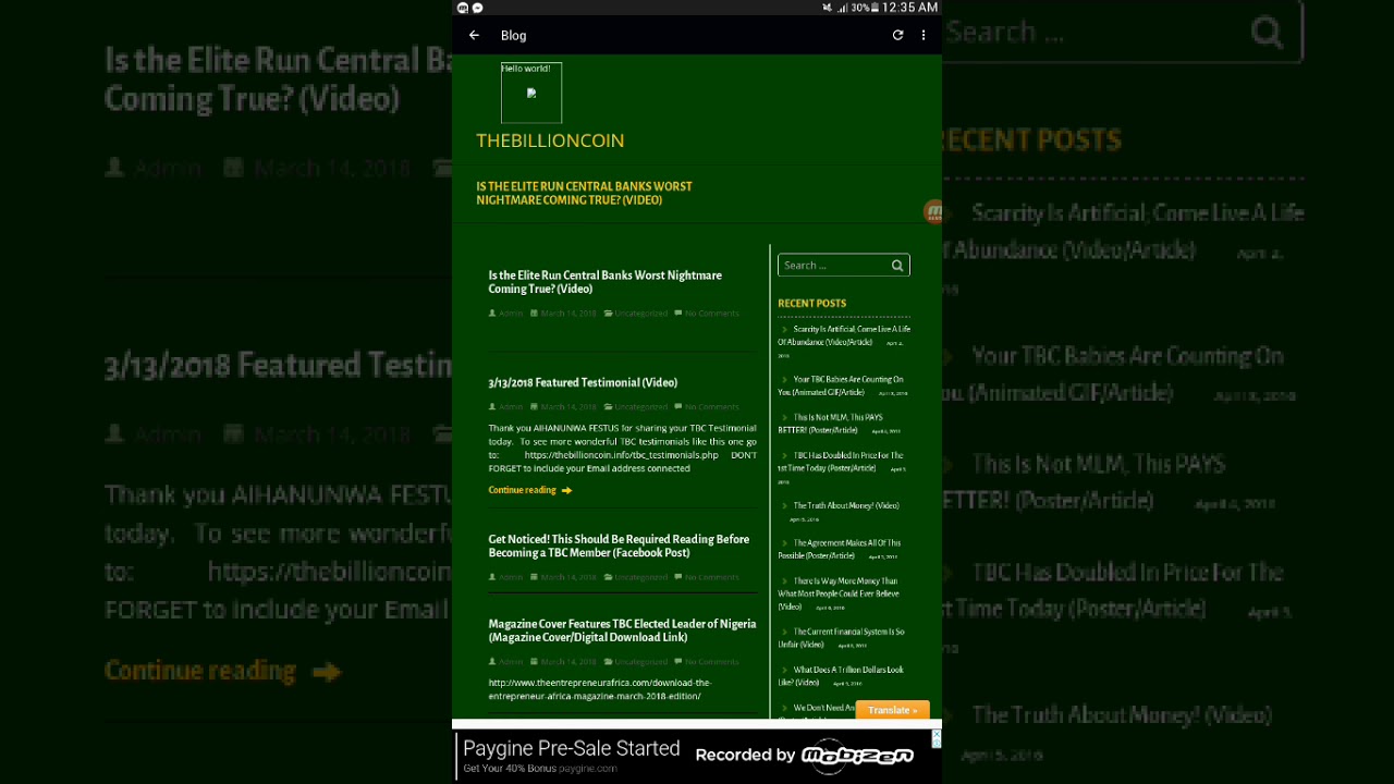 My tbc is not a scam