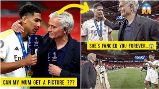 😱😱 Jude Bellingham' mom Denise taking picture with Jose Mourinho at Real Madrid UCL celebrations