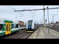 Regionalzug nach Karlovy Vary bei der Einfahrt in Sokolov
