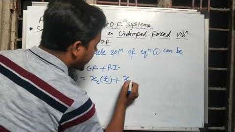 Solution of Equation of Motion of an Undamped 1 DOF Spring-Mass System with Harmonic Excitation