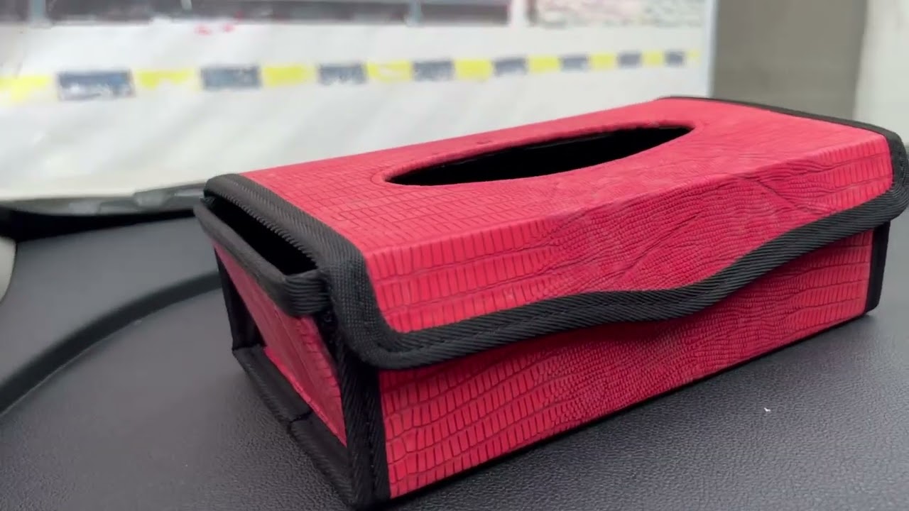 Car Leather Style Tissue Holder Case Box Car Dashboard Tissue Boxes YouTube