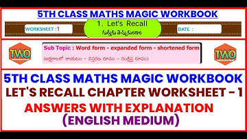 AP 5TH CLASS MATHS MAGIC LET