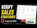 How to Verify Sales Strategies with ConvertKit - Beginner Guide