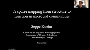 A sparse mapping from structure to function in microbial communities