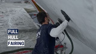 Yacht Full Hull Fairing on a 40m M/Y | ptw Shipyard
