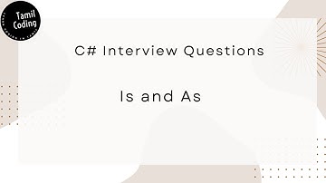 Is and As Operator in C# | Interview Question | Tamil