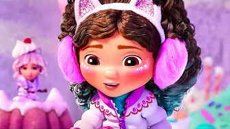 "Gabby follows the footprints in the snow" Scene | GABBY'S DOLLHOUSE: THE MOVIE