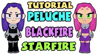 cómo hacer un peluche de blackfire starfire tutorial teen titans go