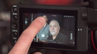 Canon C200 touchscreen demo – Newsshooter at Cine Gear Expo 2017