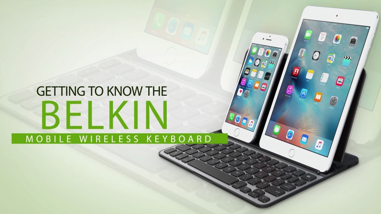 Standard design Erhverv Belkin Official Support - Getting to know the Belkin Mobile Wireless  Keyboard, F5L175
