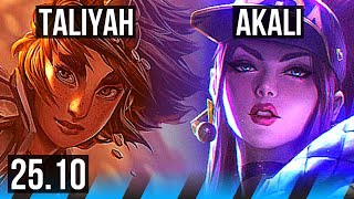 TALIYAH vs AKALI (MID) | 10/3/10 | EUW Grandmaster | 25.10