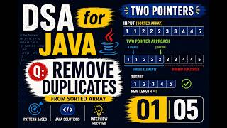 DSA with Java || Two pointers || remove duplicate