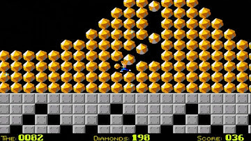 AMIGA OCS PER ONE MINE 2 PERONE STAR LAUGH BOULDERDASH CLONE BOULDER DASH EMERALD MINES WEB NET