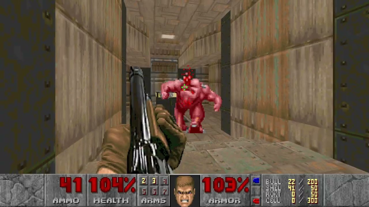 MAP1: The Earth Base -ULTRA VIOLENCE- | DOOM: No Rest For The Living [Deutsch]