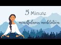 5 Minute Mindfulness Meditation