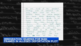 Man allegedly framed in Trump threat set for immigration hearing