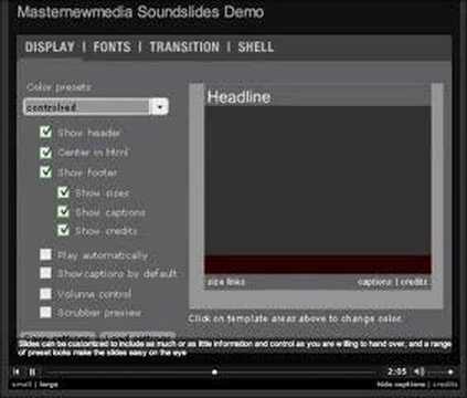 Soundslides - Online Audio-Visual Presentations