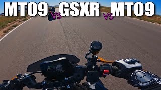 TRACK DAY: MT-09SP vs GSXR750 vs MT09