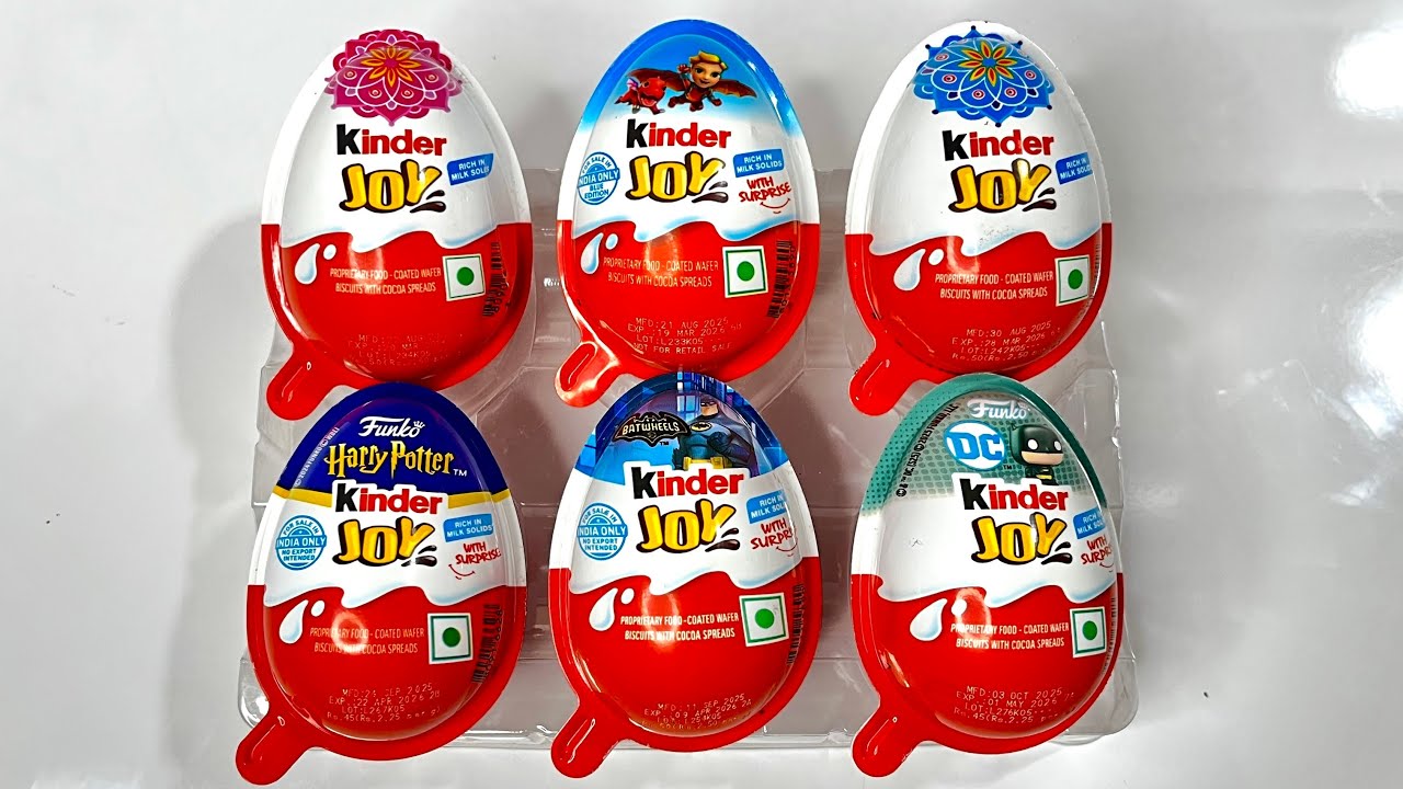 6 Different Types Of Kinder Surprises Eggs || Satisfying Opening Of ...