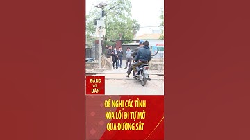 Đề nghị các tỉnh xóa lối đi tự mở qua đường sắt | Đảng với Dân #shorts