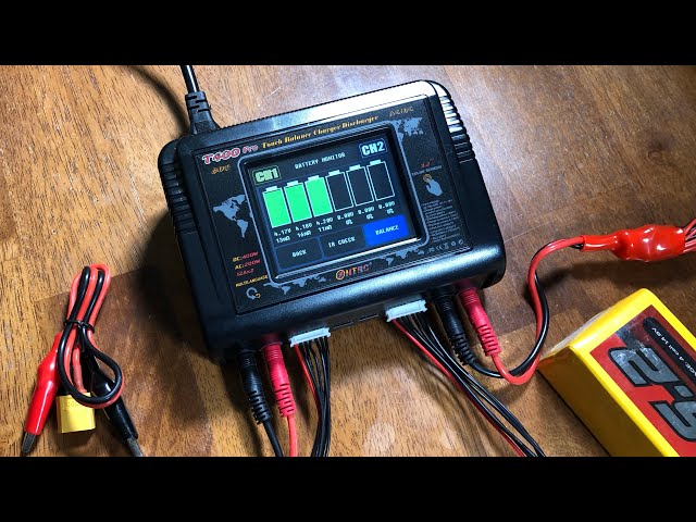 Chargeur Lipo T400 Pro 1-6S – Écran Tactile, Double Canal 200W AC / 400W DC, 12A – Pour Drone, RC, LiPo, LiFe, NiMH, Pb