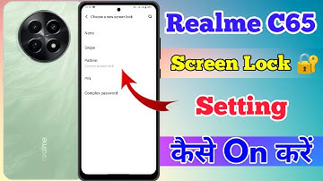 Realme C65 5g Me Screen Lock Kaise Lagaye // How To Set Screen lock Setting In Realme C65 5g
