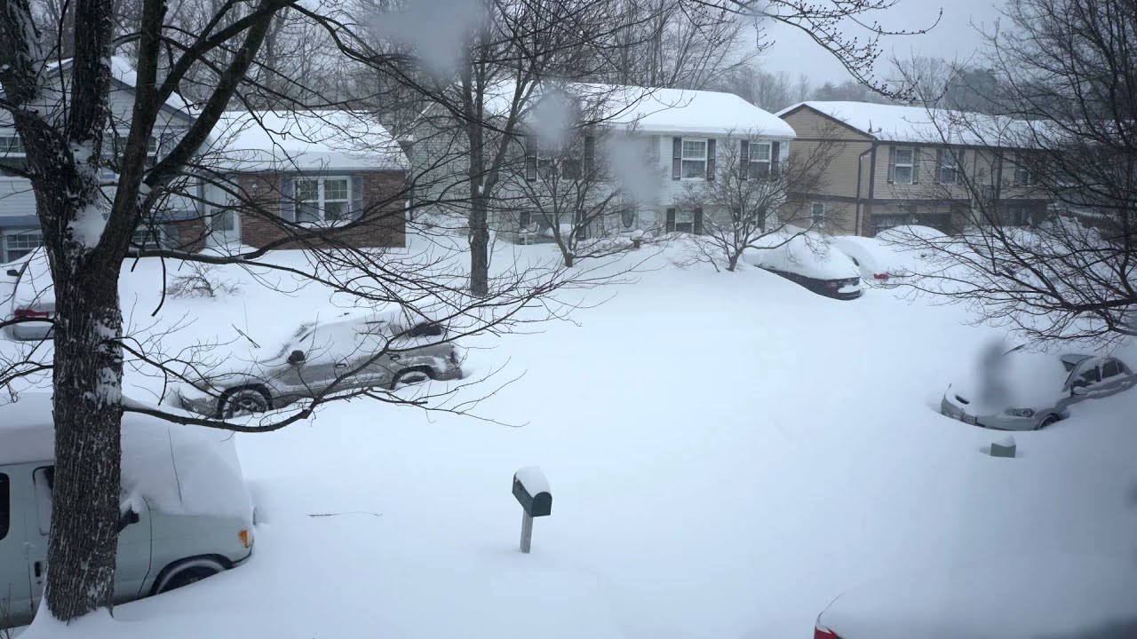 January 22-24, 2016 Snowzilla Timelapse Maryland - YouTube