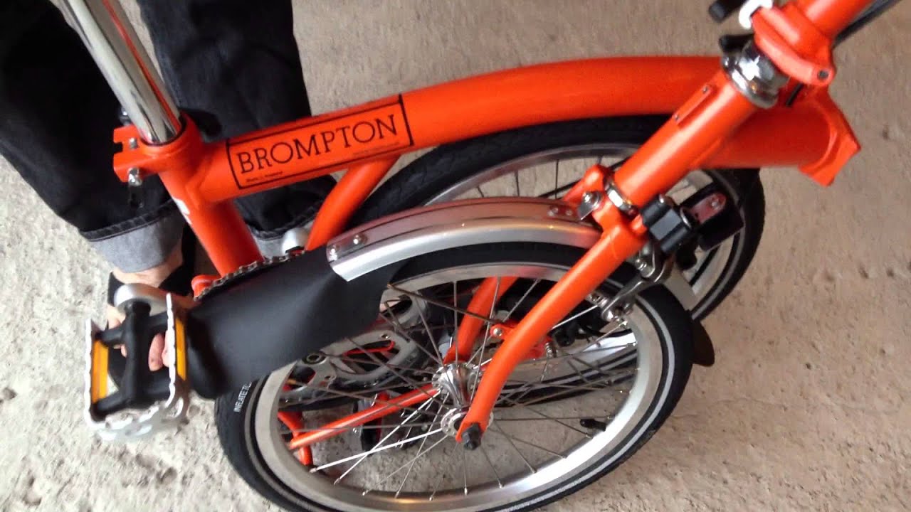 How to  Fold a Brompton Bike  YouTube