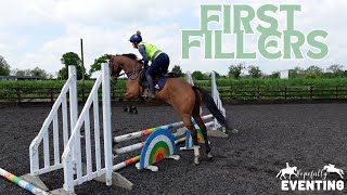 My Ex-Racehorse jumps her first fillers! And we jump a course! Equestrian Melissa Eventing