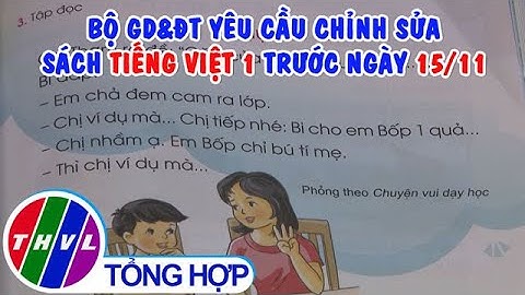 Bộ GD&ĐT yêu cầu chỉnh sửa sách Tiếng Việt 1 trước ngày 15/11