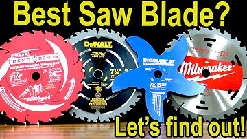 Best "Demolition" Circular Saw Blade? Milwaukee, Diablo, DeWalt, Hercules, Evolution, Bosch, Amana