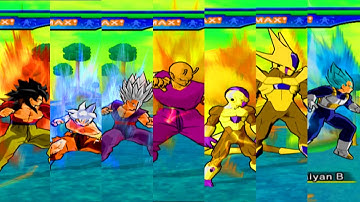 Dragon Ball Z: Budokai 3 Deluxe Edition || All Character Transformation (4k 60fps)