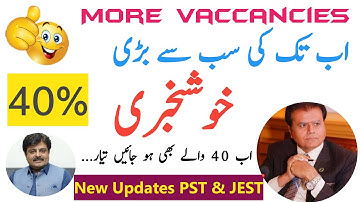40 Wale PST JEST k liyee achi khabar | IBA STS PST JEST Candidates | Qualified World