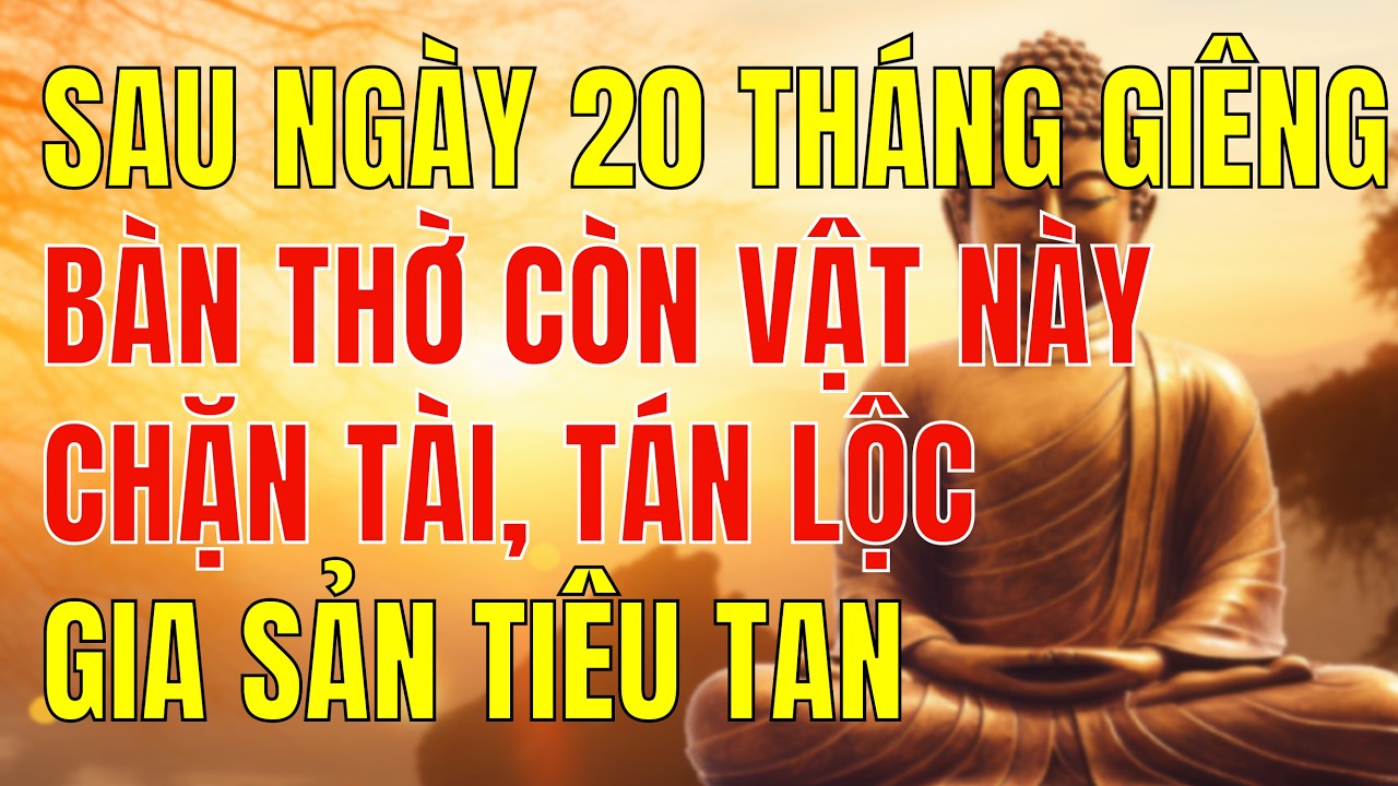Sau ngày 20 tháng Giêng, bàn thờ còn những vật này: chặn tài, tán lộc cả năm
