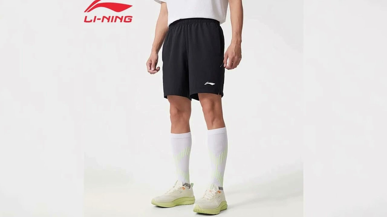 A must-have product! Li-Ning Men Running Shorts AT DRY 88%Polyester 12%Spandex Regular Fit Comfort